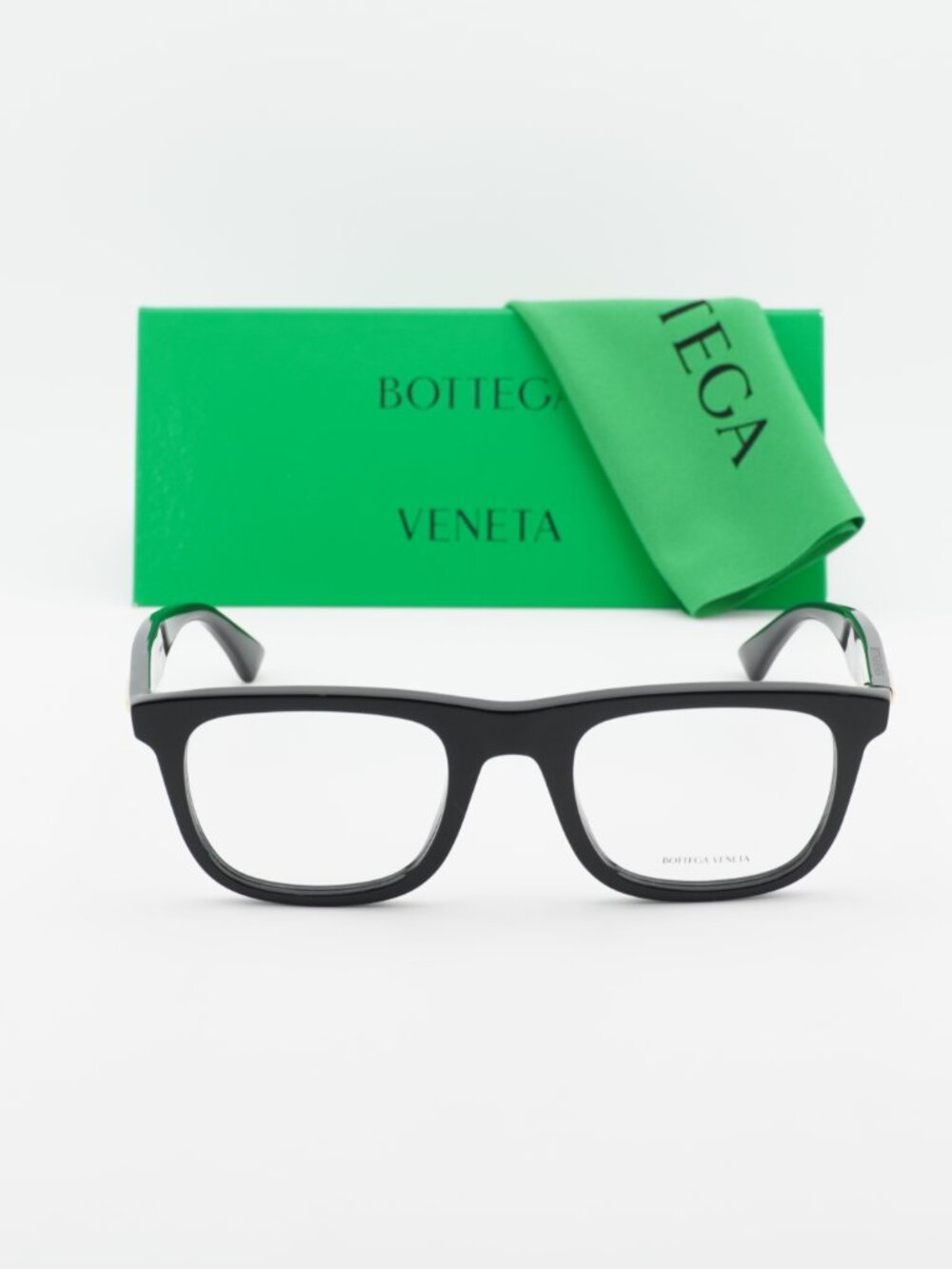 Bottega Veneta BV1129O 001 Rectangle Eyeglasses – Black 50mm - Picture 2 of 9
